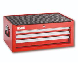 Metalni sanduk komoda sa 3 fioke sa zaštitnom gumom,centralna sigurnosna brava,bočne čelične ručke za transport 531 A USAG